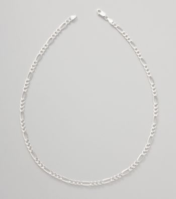 Silver 100 Figaro Chain Necklace
