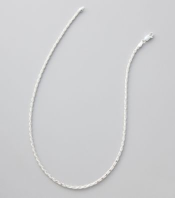 Silver 100 Diamond Cut Rope Chain Necklace