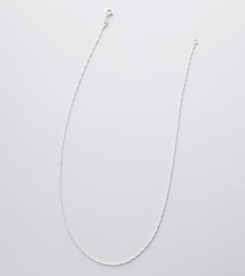 Silver 100 Twist Chain Necklace