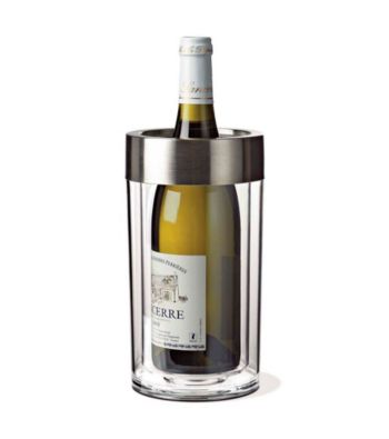 Wine Enthusiast Double Walled Iceless Wine Bottle Chiller