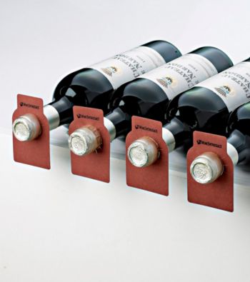 Wine Enthusiast Classic Mahogany Bottle Tags (Set of 100)