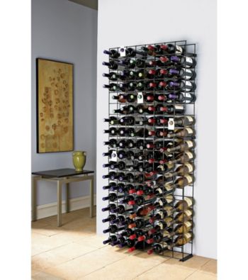 Wine Enthusiast 144 Bottle Black Tie Grid