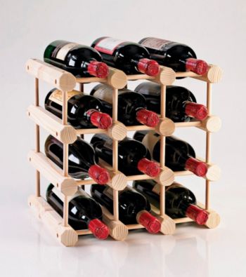 Wine Enthusiast Modular 12 Bottle Wine Rack (Natural)