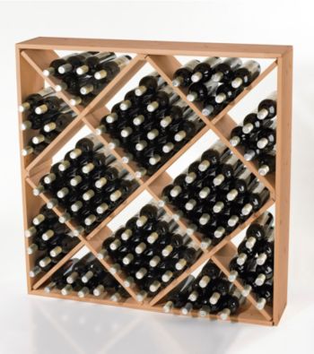 Wine Enthusiast Jumbo Bin 120 Bottle Wine Rack (Natural)