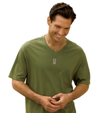 Harbor Bay® Men's Big & Tall Wicking Jersey V-Neck Tee