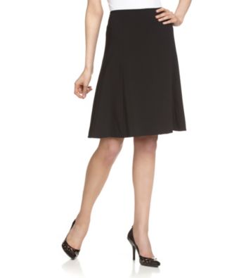 Calvin Klein Black A-Line Skirt