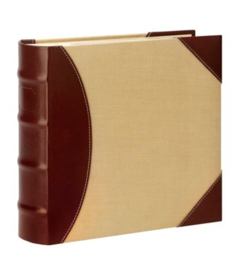 Burnes of Boston® Maestro Brown & Cream 2-Opening Photo Album