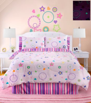 Star Dance Glow in the Dark Comforter Set by Veratex®