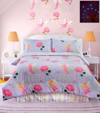 Fairy Light Glow in the Dark Comforter Set by Veratex®