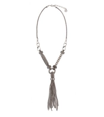 Erica Lyons® Long Tassel Chain Necklace