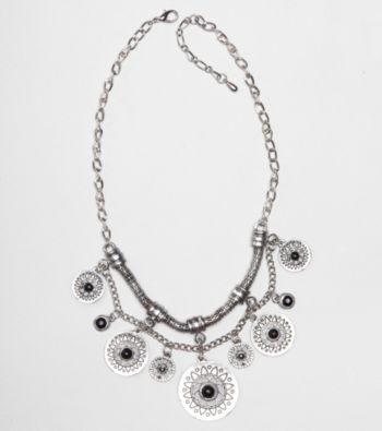 Erica Lyons® Short Shaky Disc Frontal Necklace