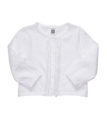 Carter's® Baby Girls' White Cardigan