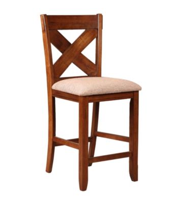 Powell® Café Kraven Set of 2 Dark Hazelnut Counter Stools