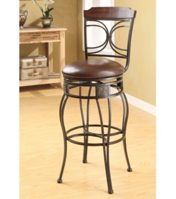 Acme Set of 2 Tavio Swivel Bar Chairs