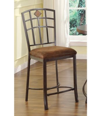 Acme Set of 2 Tavio Earthen Counter Chair