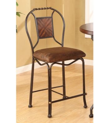 Acme Set of 2 Tavio Twist Counter Chairs