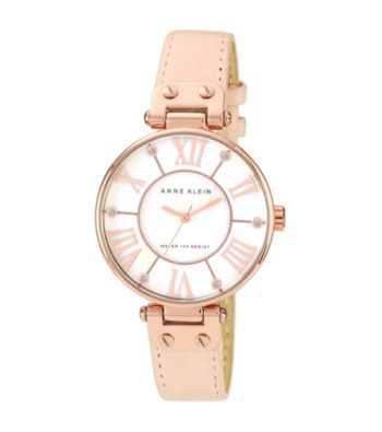 Anne Klein® Oversized Dial Strap Watch