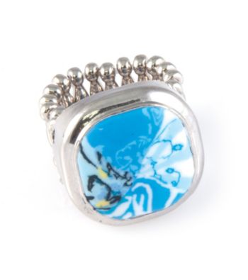 Viva Beads® Stretch Cocktail Ring - Blue Brook