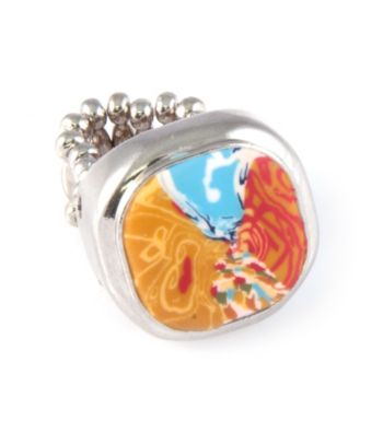 Viva Beads® Stretch Cocktail Ring - Pumpkin Spice