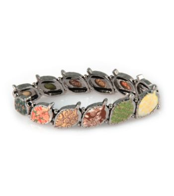 Viva Beads® Pebble Leaf Stretch Bracelet - New Harvest