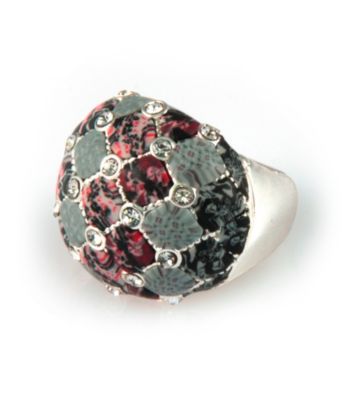 Viva Beads® Crystal Cocktail Bead Ring - Candy Apple