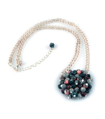 Viva Beads® Flat Cluster Necklace - Candy Apple