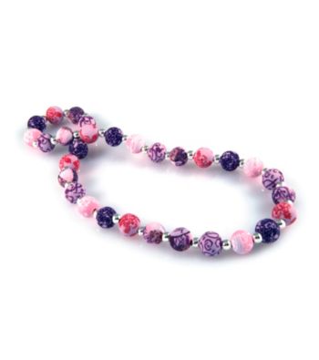 Viva Beads® Silverball 12mm Chunky Necklace - Plum Orchard