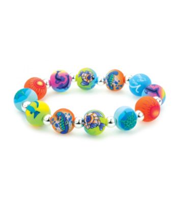 Viva Beads® Aquarium 12mm Chunky Silverball Bracelet - Multicolored