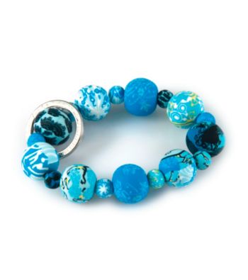 Viva Beads® Keychain Wrist Blue Brook - Blue