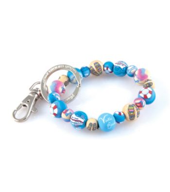 Viva Beads® Keychain 10mm Clip Cruise - Blue/Beige