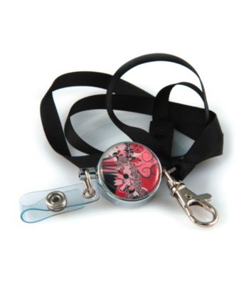 Viva Beads® Badge Pull Candy Apple - Gray/Pink