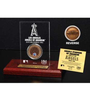 Angels Stadium Infield Dirt Coin Etched Acrylic by Highland Mint