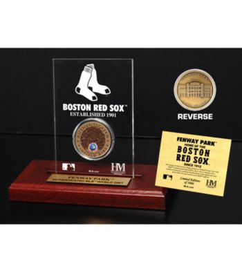 Fenway Park Infield Dirt Coin Etched Acrylic by Highland Mint