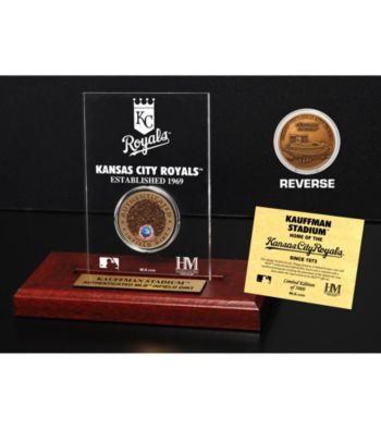Kauffman Stadium Infield Dirt Coin Etched Acrylic by Highland Mint