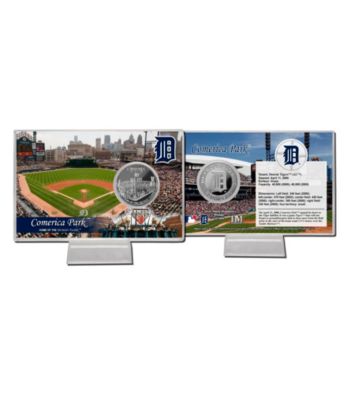 Comerica Park Silver Coin Card by Highland Mint