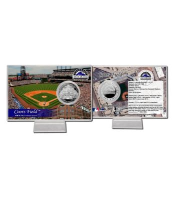 Coors Field Silver Coin Card by Highland Mint