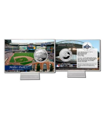 Miller Park Silver Coin Card by Highland Mint