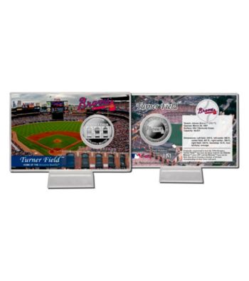 Turner Field Silver Coin Card by Highland Mint