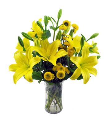 Sweets in Bloom® Yellow Sunshine Floral Arrangement