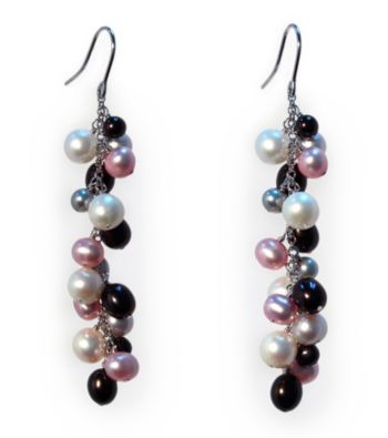 Effy® Sterling Silver Multicolored Freshwater Pearl Drop Earrings