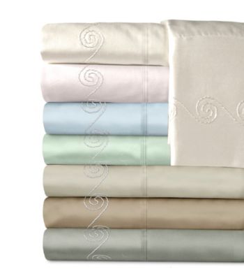 Veratex® Supreme Sateen 300-Thread Count Egyptian Cotton Swirl Sheet Sets