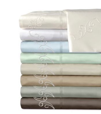 Veratex® Supreme Sateen 500-Thread Count Egyptian Cotton Scroll Sheet Sets