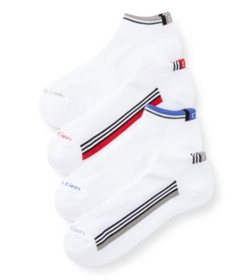 Calvin Klein Men's 4-Pack Assorted Low-Cut Athletic Socks