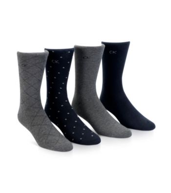 Calvin Klein Men's 4-Pack Dress Socks