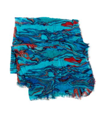 sakroots™ by The Sak® Artist Circle Oblong Wrap Scarf - Water Nation Wave