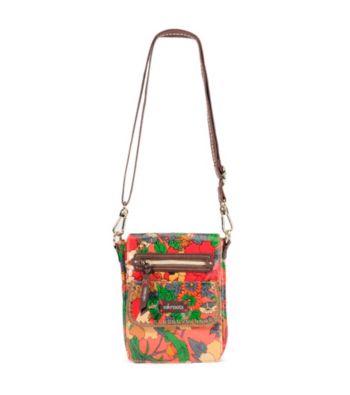 sakroots™ by The Sak® Artist Circle Small Flap Messenger Orange Flower Power