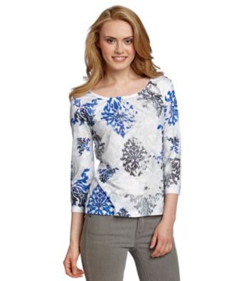 Laura Ashley® Ikat Print Tee