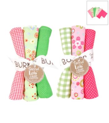 Trend Lab Sherbet 6 Piece Burp Cloth Set