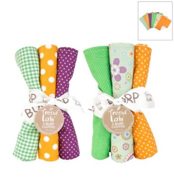 Trend Lab Jelly Bean 6 Piece Burp Cloth Set