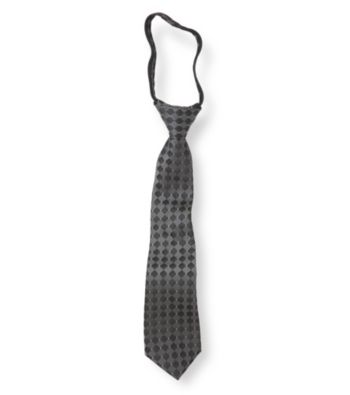 Statements Boys' Black Patterned Zip Tie